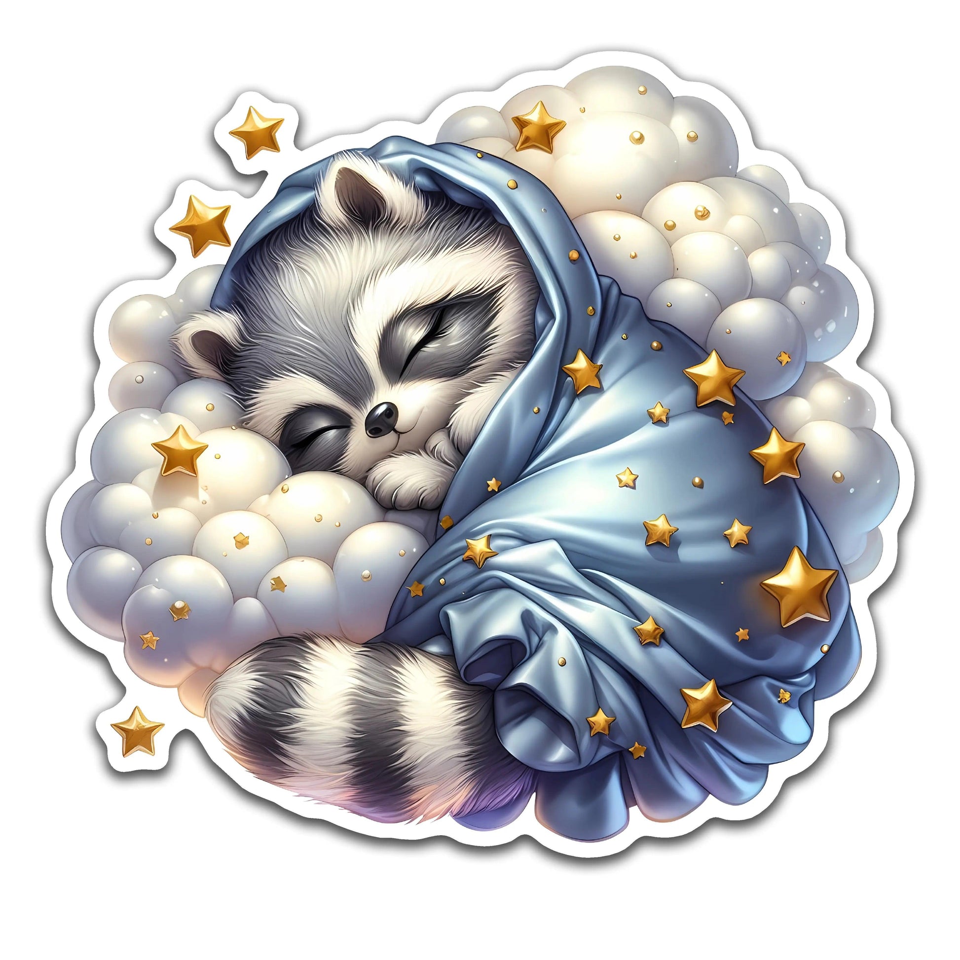 Cute Sleeping Raccoon - Louisville Custom Made