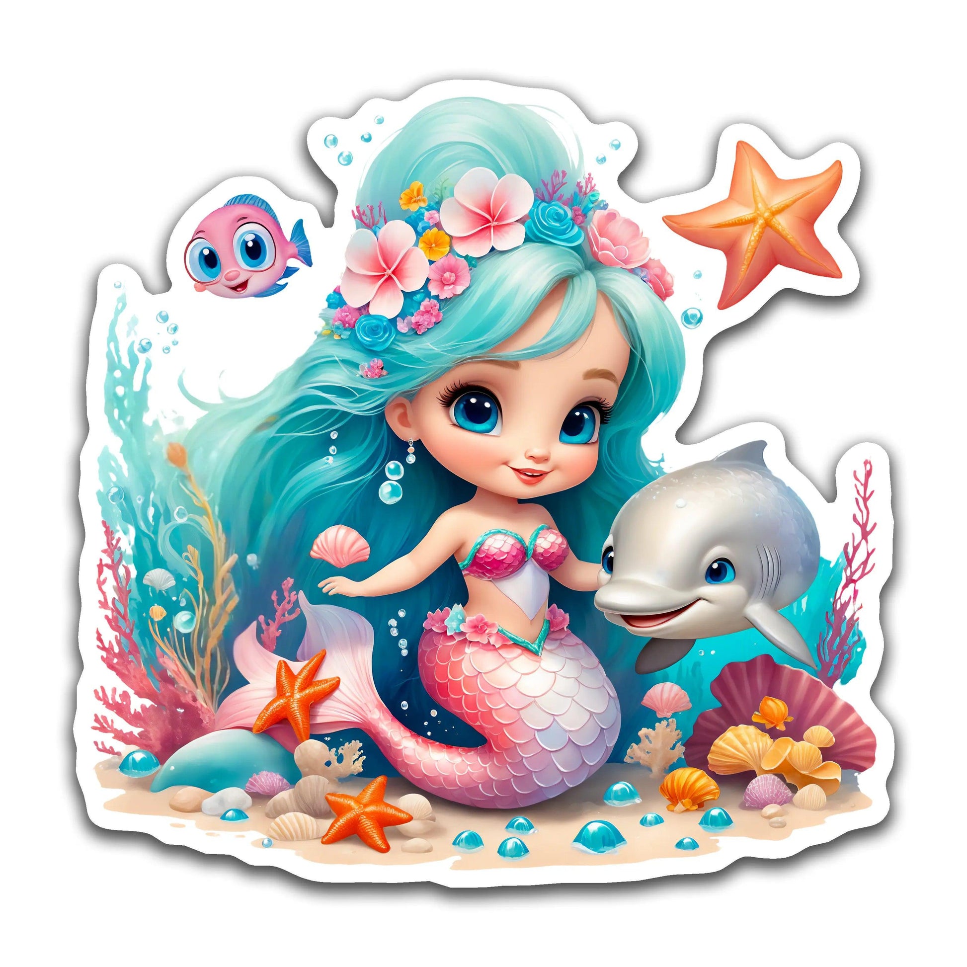 Cute Mermaid 15 - Louisville Custom Made