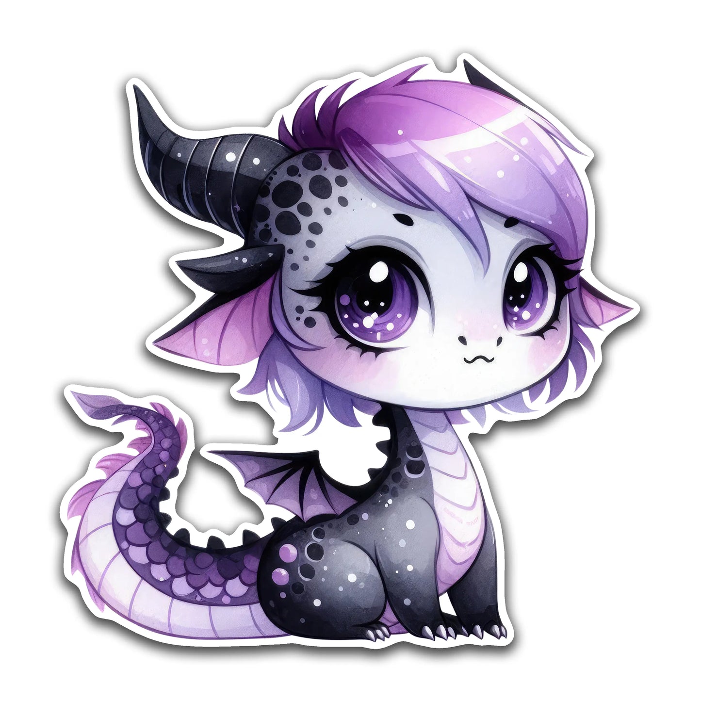 Kawaii Goth Dragon - Louisville Custom Made