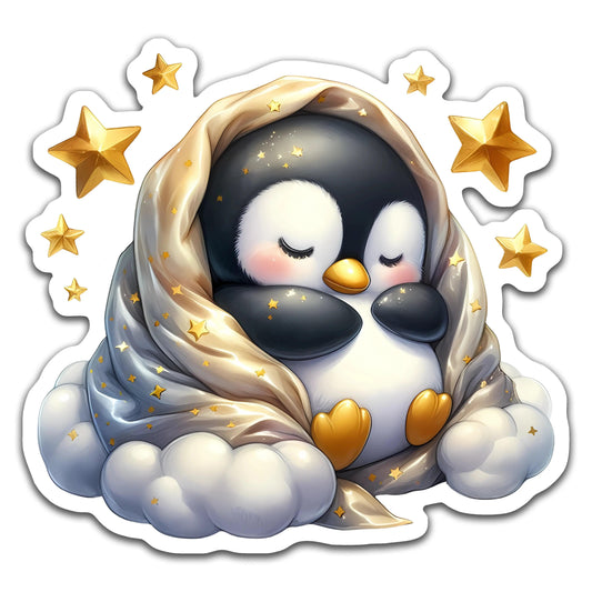 Cute Sleeping Penguin - Louisville Custom Made