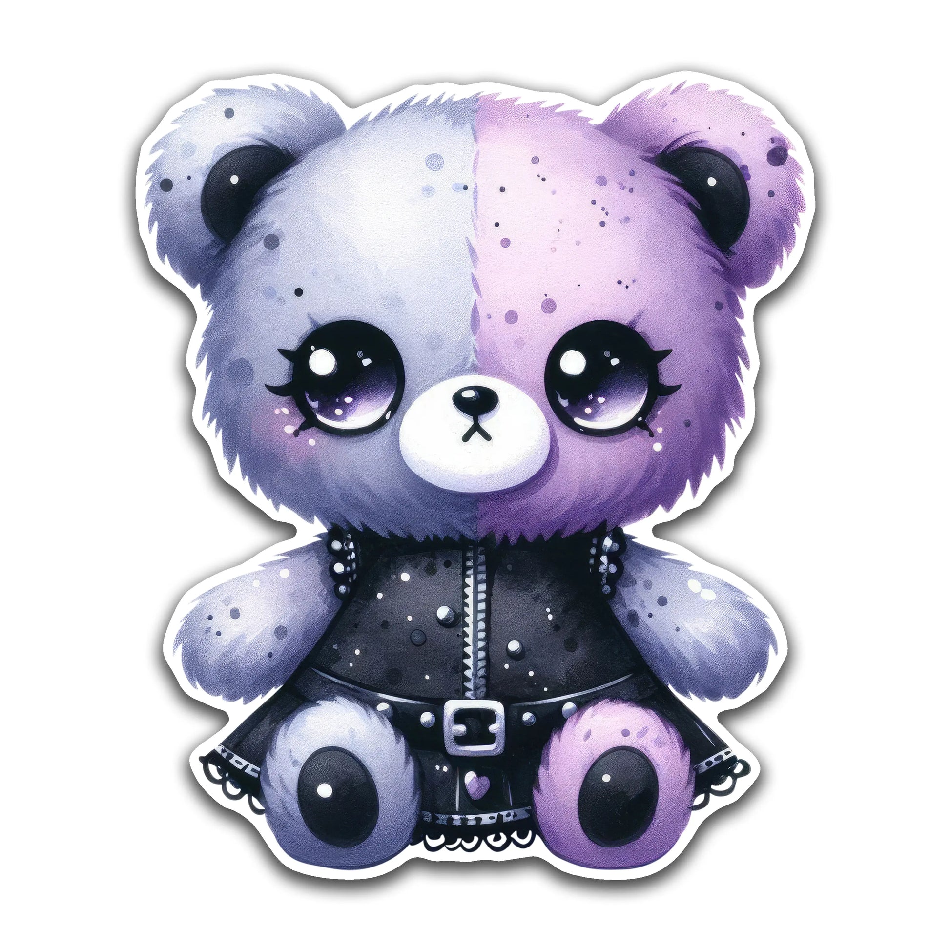 Kawaii Goth Teddy Bear - Louisville Custom Made