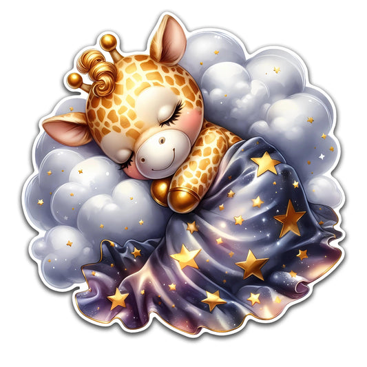 Cute Sleeping Giraffe - Louisville Custom Made