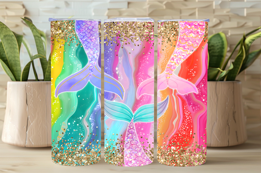 Mermaid Tails 20oz Insulated Tumbler