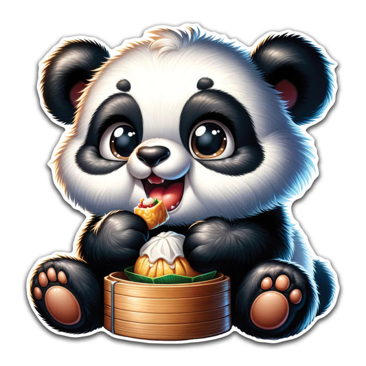 Panda Eating Sushi - Louisville Custom Made