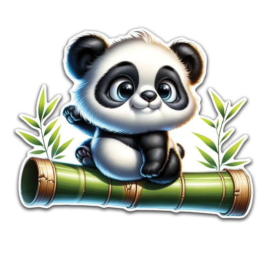 Panda Sitting on Bamboo shoot - Louisville Custom Made