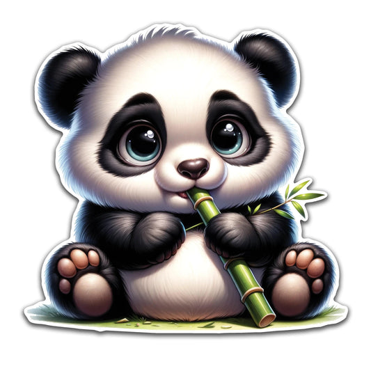 Panda Eating Bamboo - Louisville Custom Made