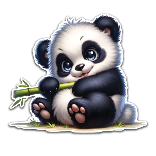 Panda Holding Bamboo - Louisville Custom Made